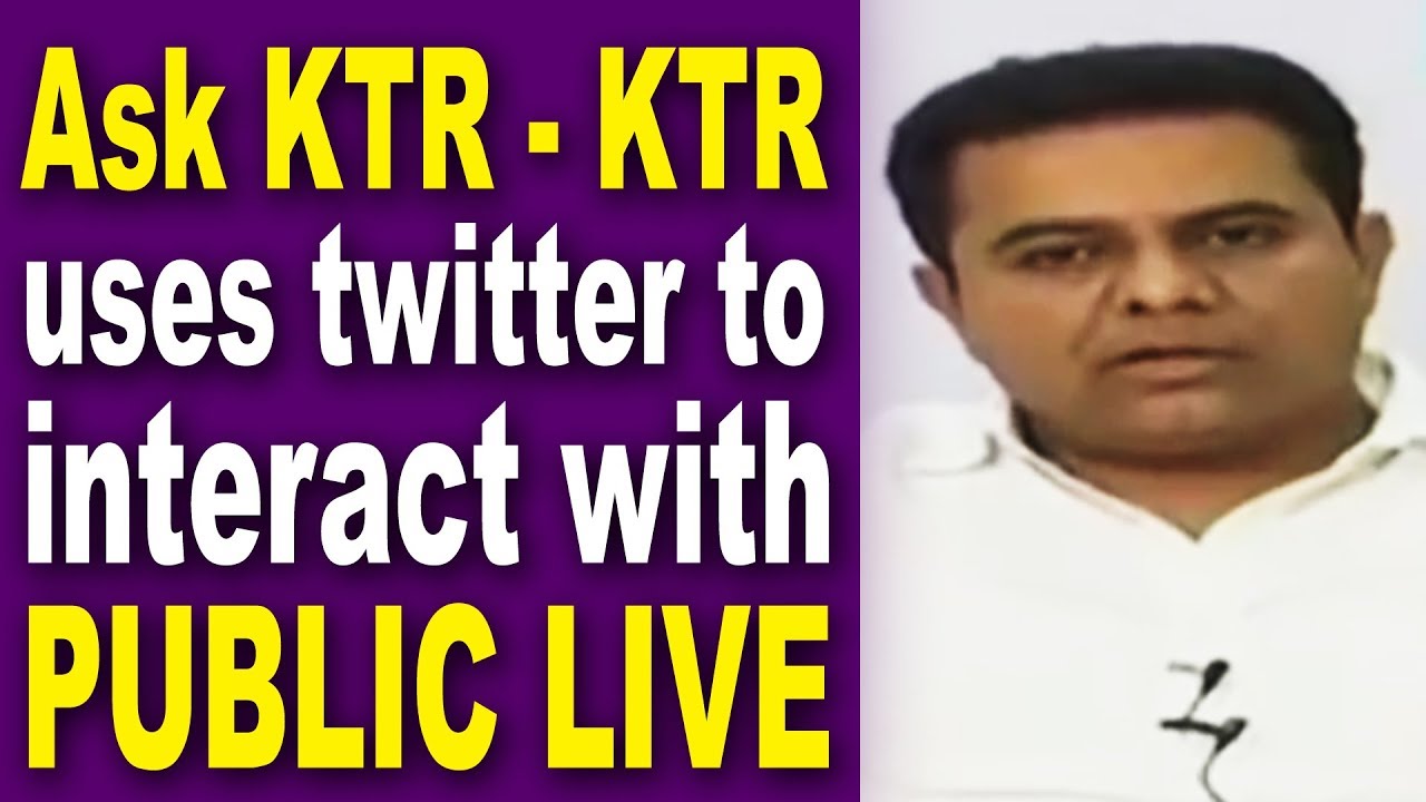 Ask KTR - KTR uses twitter to interact with public LIVE  | TFCCLIVE