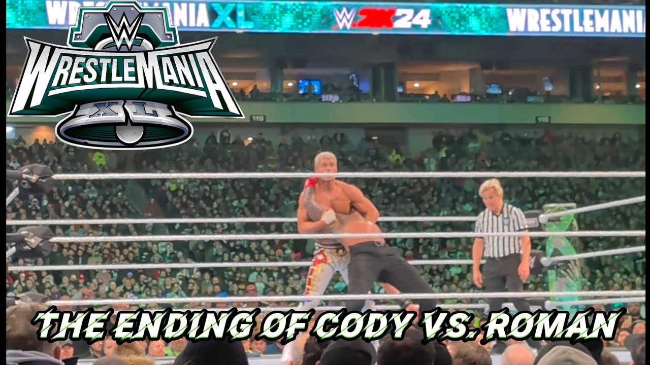 The INSANE Finale of Roman Reigns vs. Cody Rhodes (WrestleMania 40 Live Reaction)