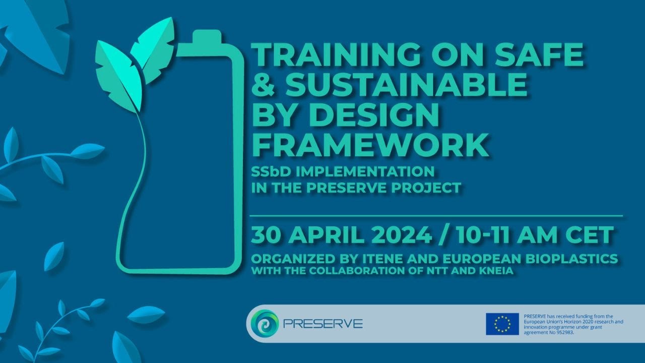 Training on Safe and Sustainable by Design Framework: implementation in PRESERVE Project