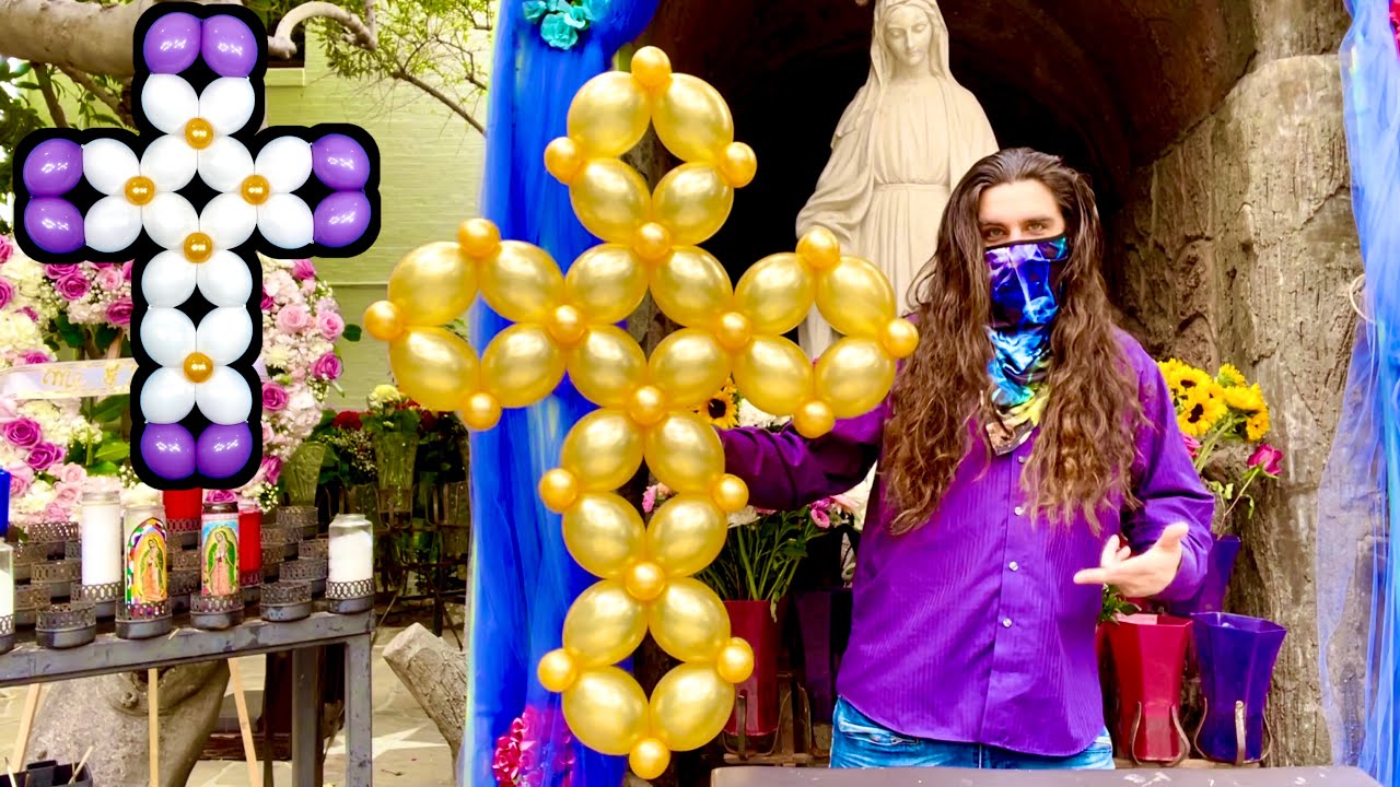 Balloon Cross Decoration! Tutorial | How To