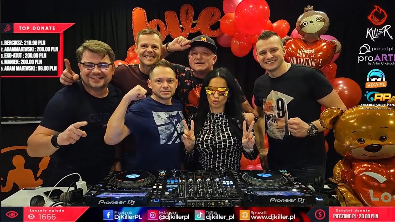 Dj Killer & Dj Cyprex & Dj Hazel & Dj Drum & Barman Olo Live Mix - Walentynki 2024