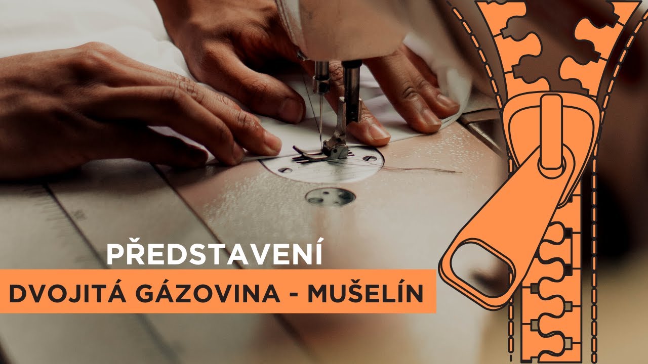 Představení materiálu Dvojitá gázovina - mušelín