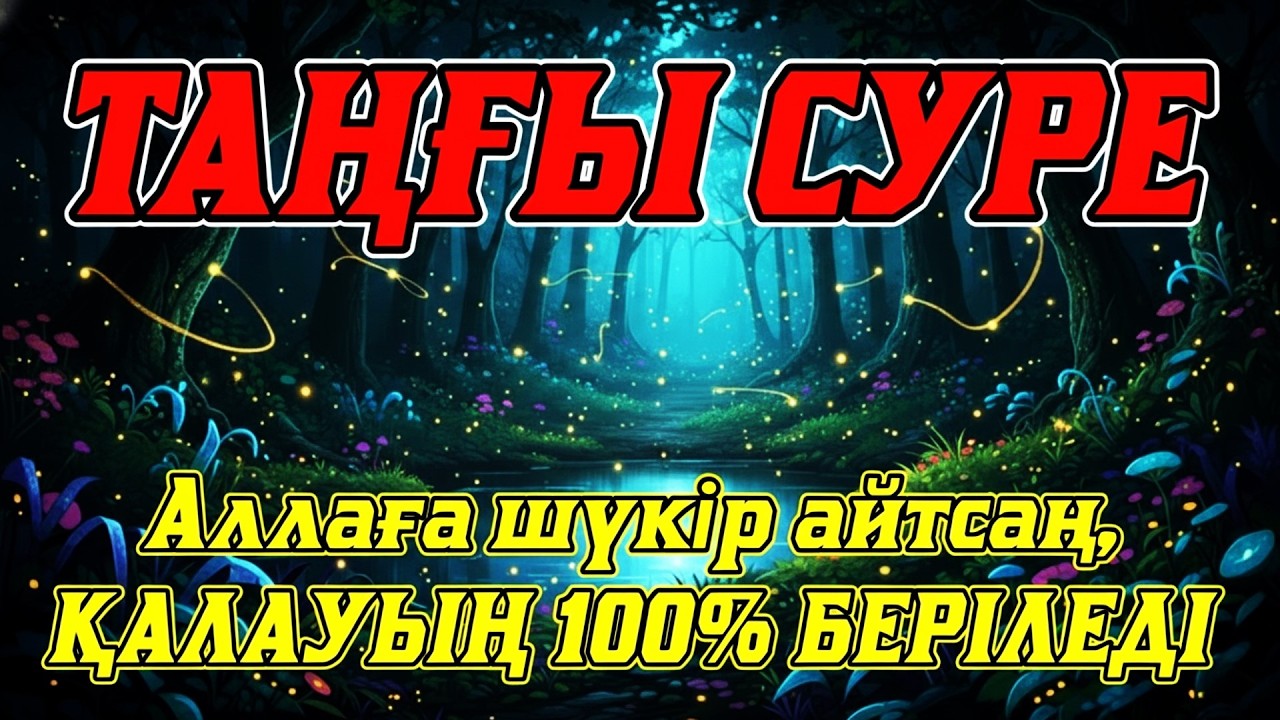 Таңғы сүрені қосыңыз ✨🔥 Үйден жамандық кетіп, береке мен байлық еселенеді 💖💰