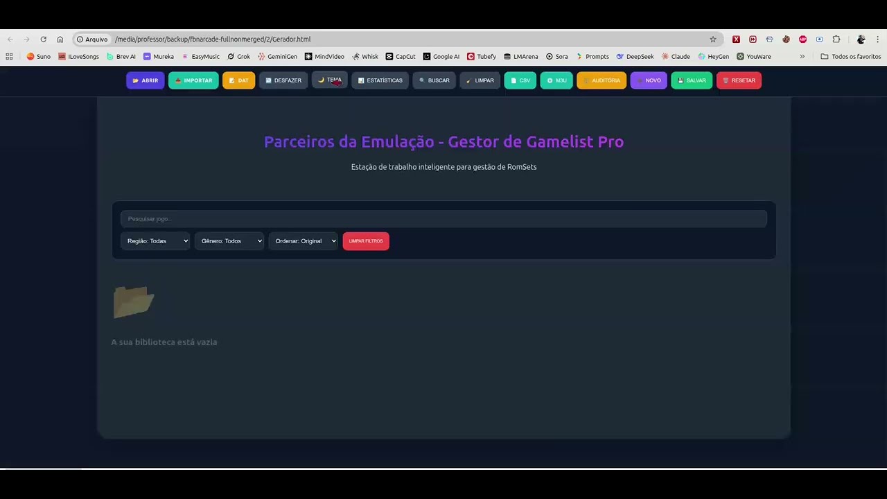 Gerador de Gamelist