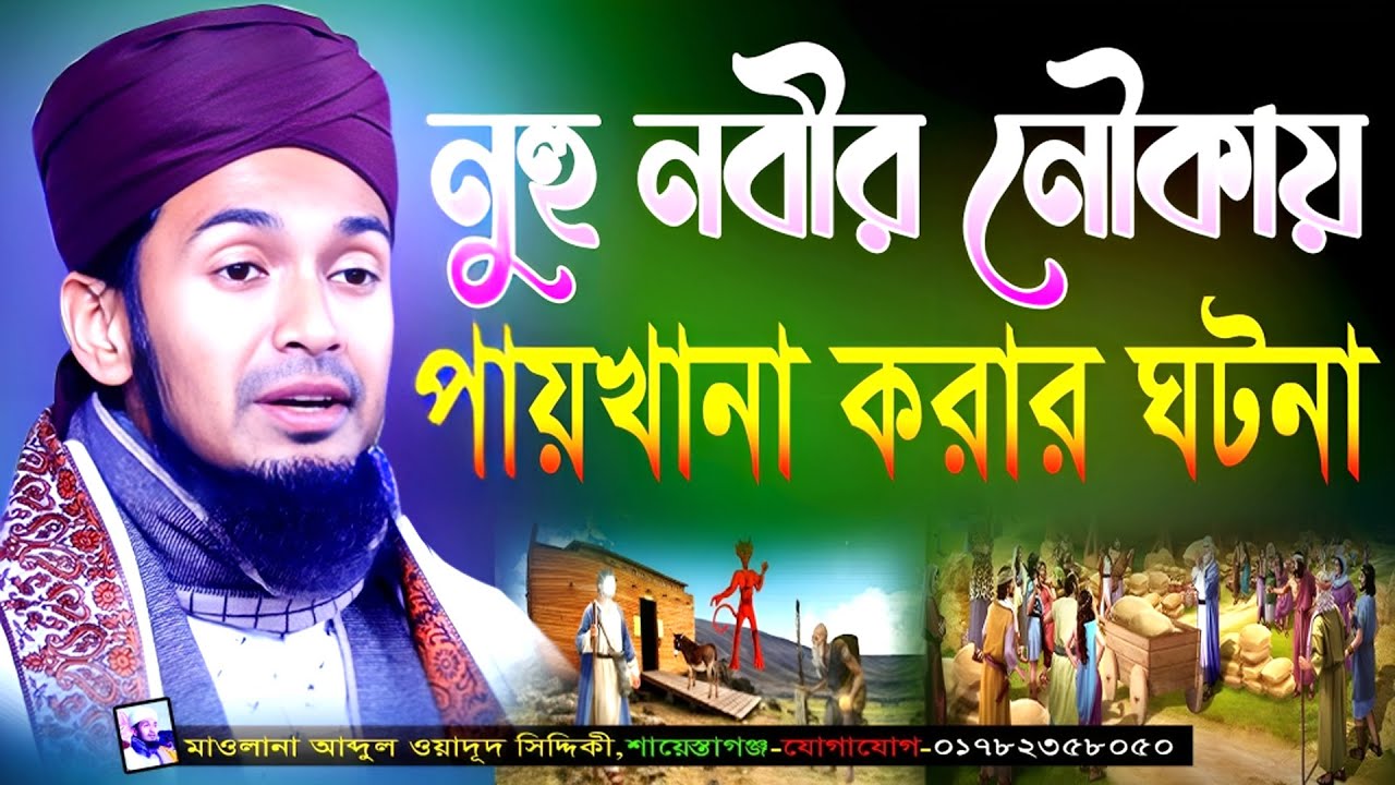 নূহু নবীর নৌকায় পা*য়খানা করার ঘটনা || mawlana abdul wadud Siddiki Waz@Islamic HD media