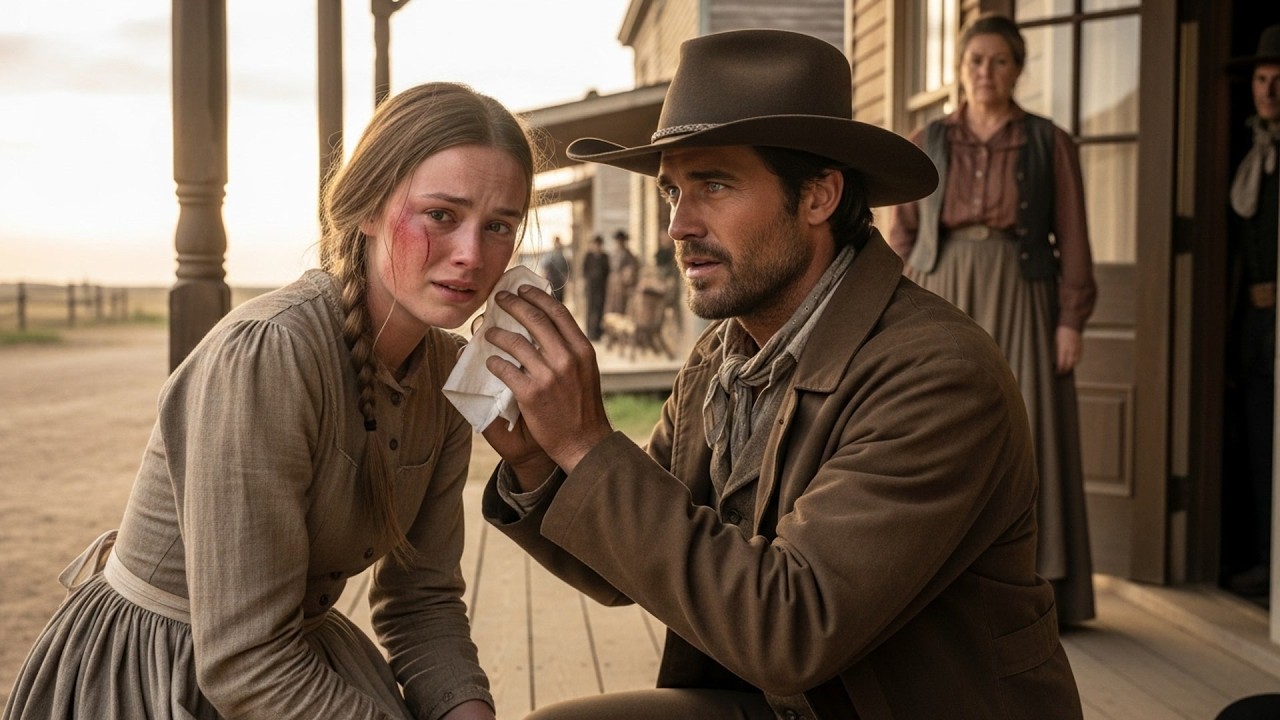 Her Stepmother Slapped Her And Left Her Outside, The Cowboy Wiped Her Tears And Promised Safety