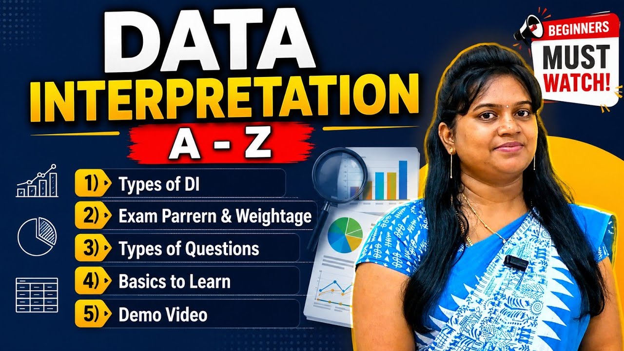 DATA INTERPRETATION (A-Z) | TYPES, EXAM PATTERN & WEIGHTAGE, QUESTIONS TYPE | BEGINNERS 