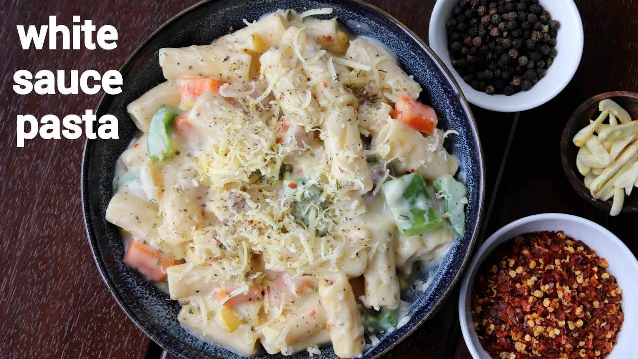 White Sauce Pasta | Creamy & Cheesy White Sauce Pasta