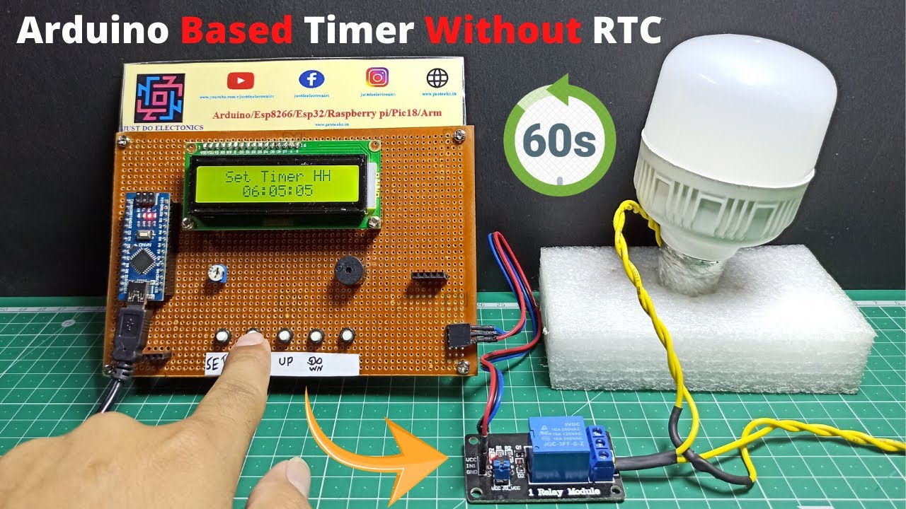 Arduino Based Countdown Timer Without RTC | Simple Timer Project