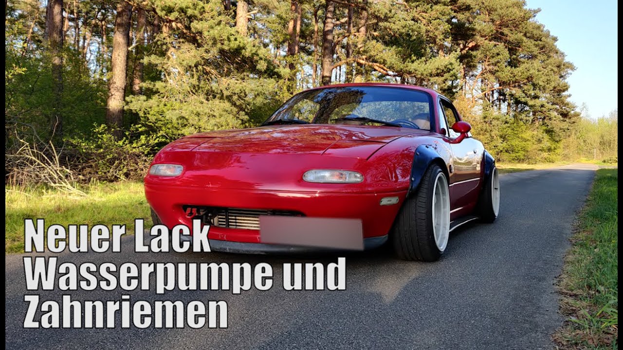 Neuer Lack f&uuml;r die Kotfl&uuml;gelverbreiterung und Wasserpumpe/Zahnriemen tauschen | Mazda MX-5