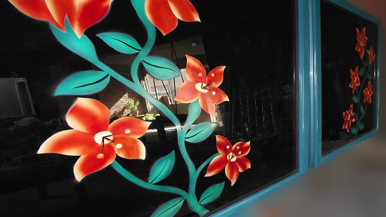 How to Airbrush on glass