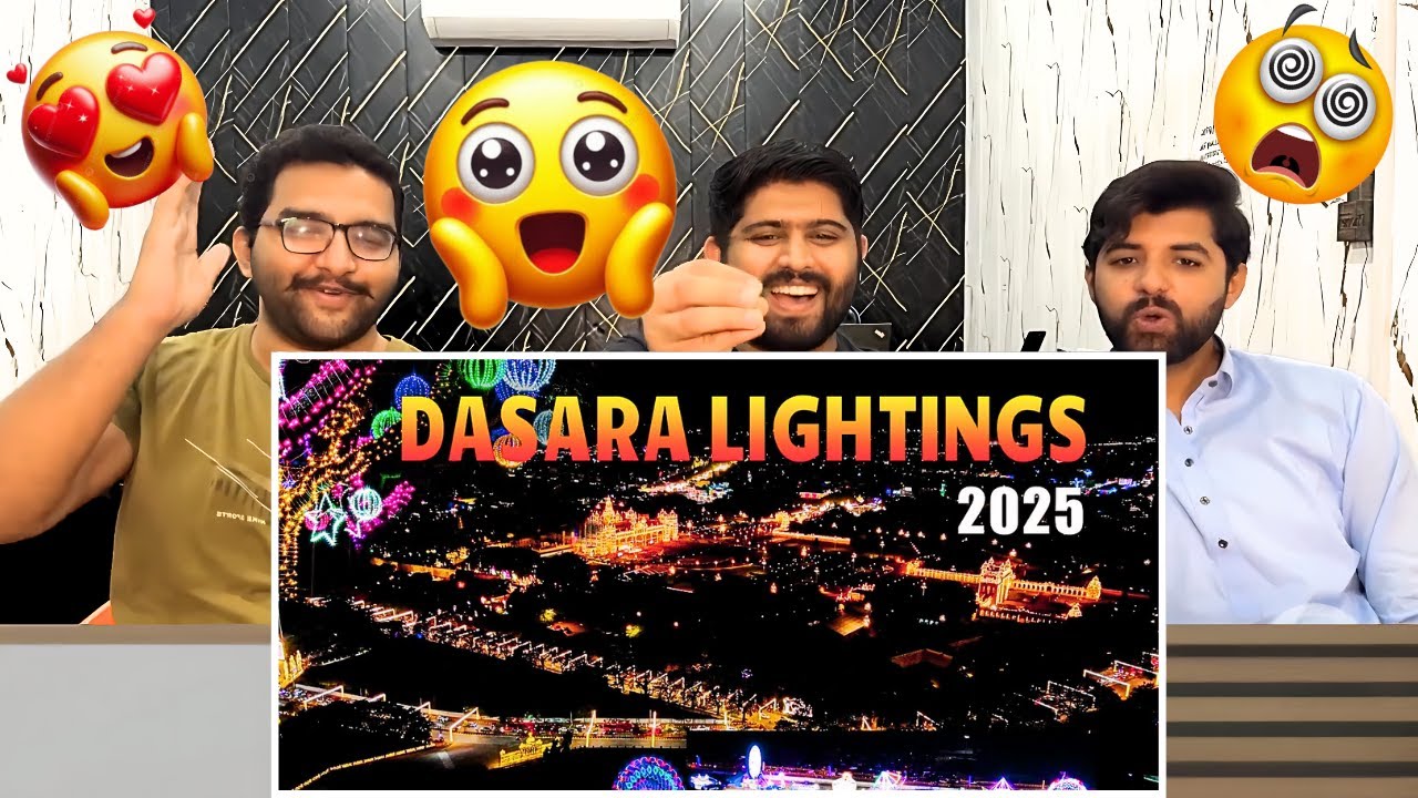 Pakistani Reaction On Mysore Dasara 2025 🎇 | Dasara Lightings & Aerial View | Reaction 🔥