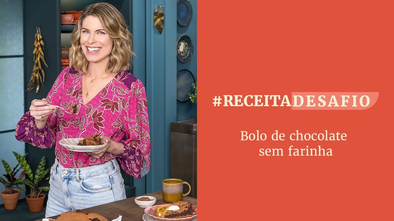 #ReceitaDesafio | Bolo de chocolate sem farinha