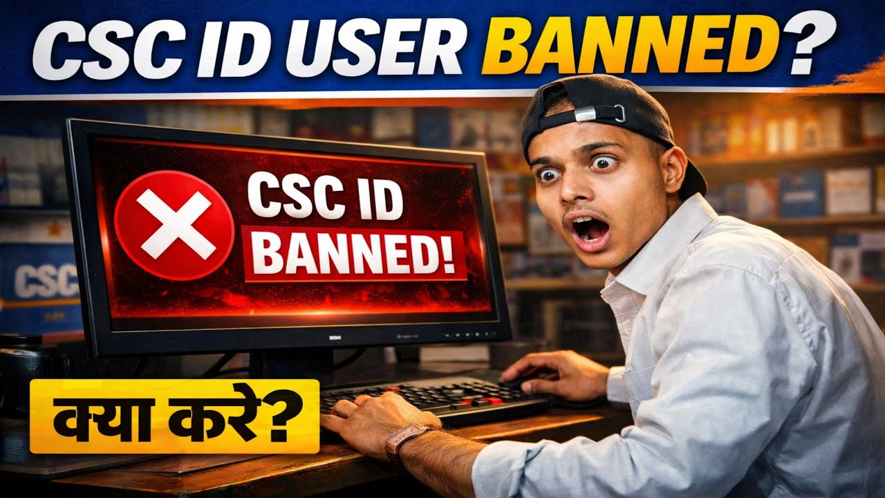 CSC ID Suspend/Banned Problem Solved 2026 | Full Process