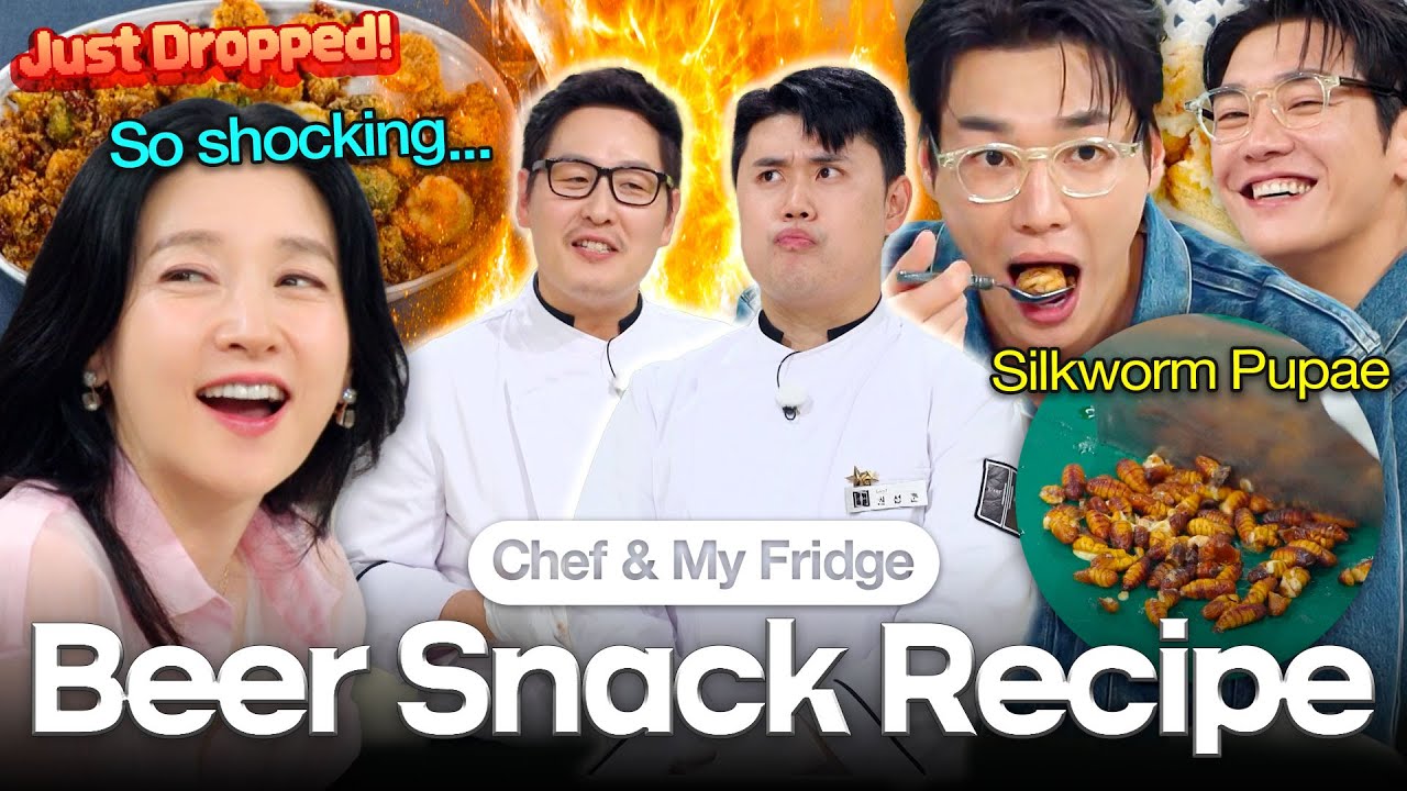 “Bugs again?!” Kim Youngkwang's CRAZY Reaction to Silkworm Pupae Beer Snack Recipe Battle 🔥🔥🔥