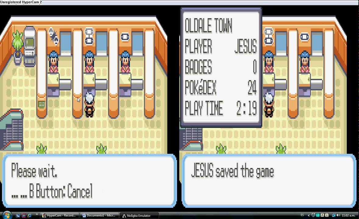 how to link in No$gba emulator