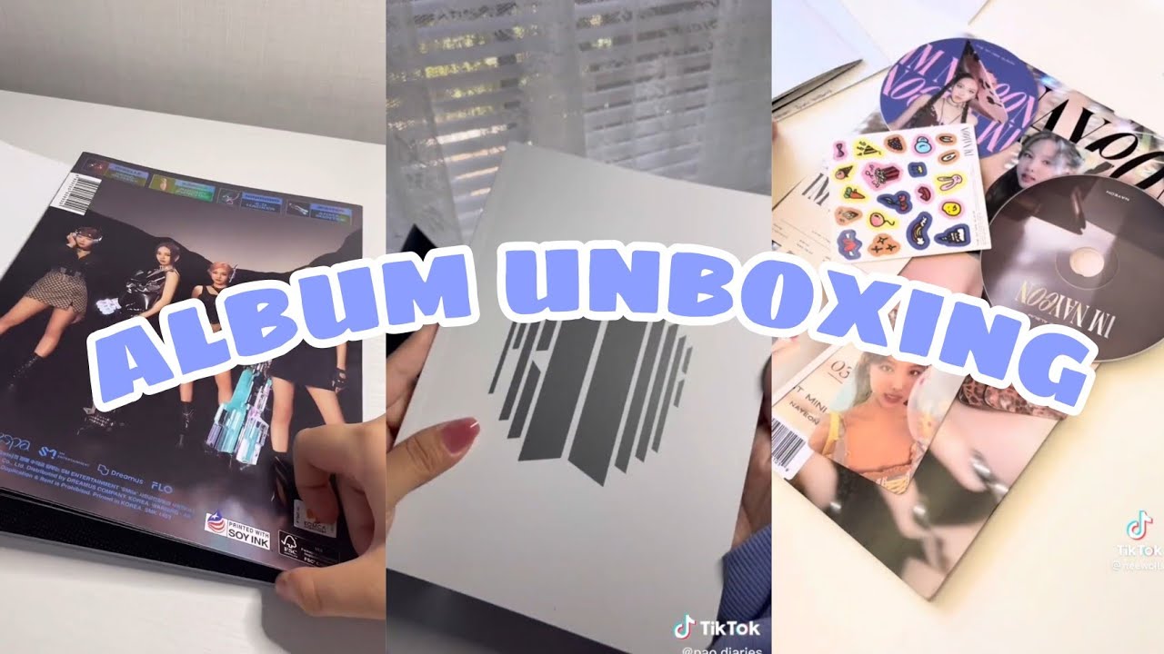 unboxing album kpop દᵕ̈૩♡ || tiktok compilation📎 #02