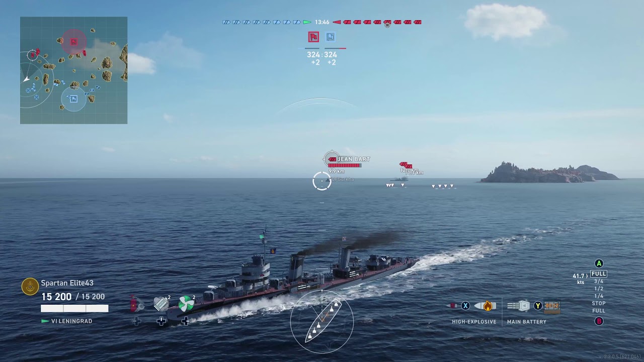 (Fixed)Meet The Leningrad! Tier 6 Russian Destroyer (World of Warships Legends Xbox One X) 4k
