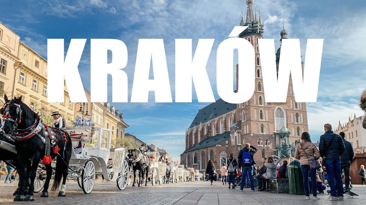 KRAKÓW Wirtualny Spacer po starym mieście [4k UltraHD]