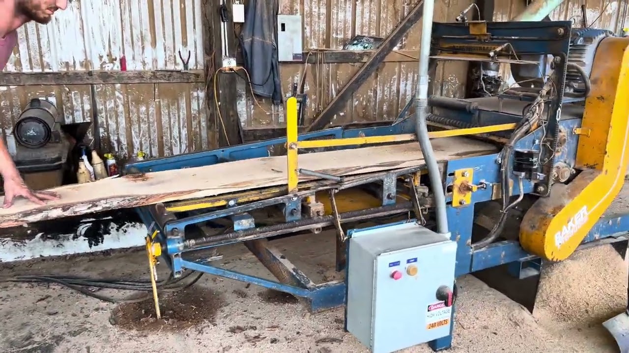 Wood-Mizer LT-70/Baker edger setup