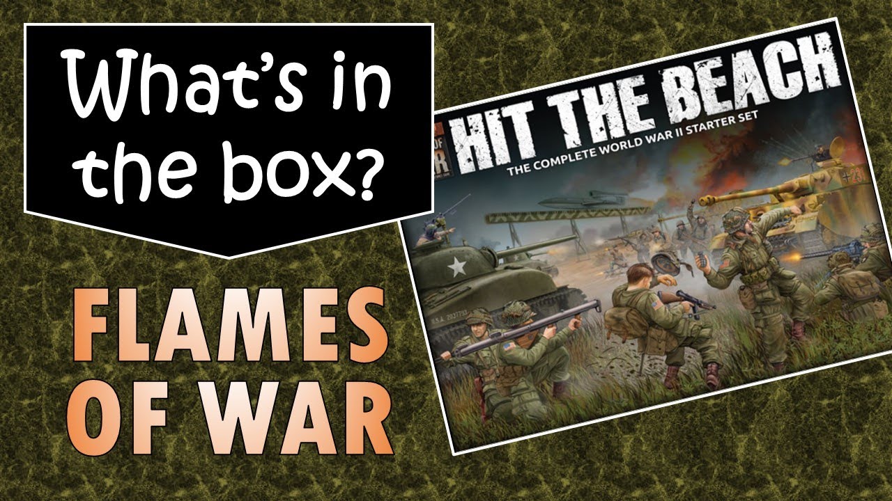 Hit the Beach unboxing Flames of War. V4 Starter Set: What's in the box?
