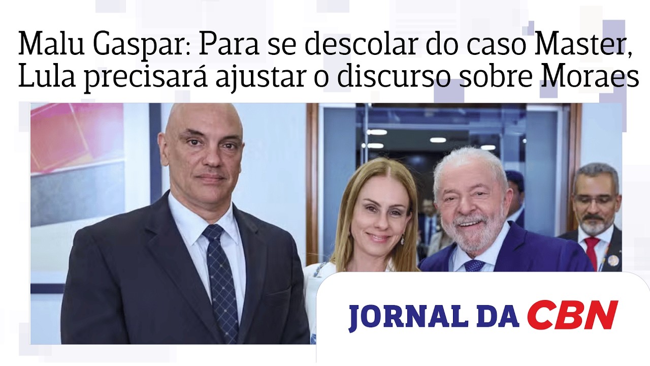 Malu Gaspar: Para se descolar do caso Master, Lula precisar&aacute; ajustar o discurso sobre Moraes