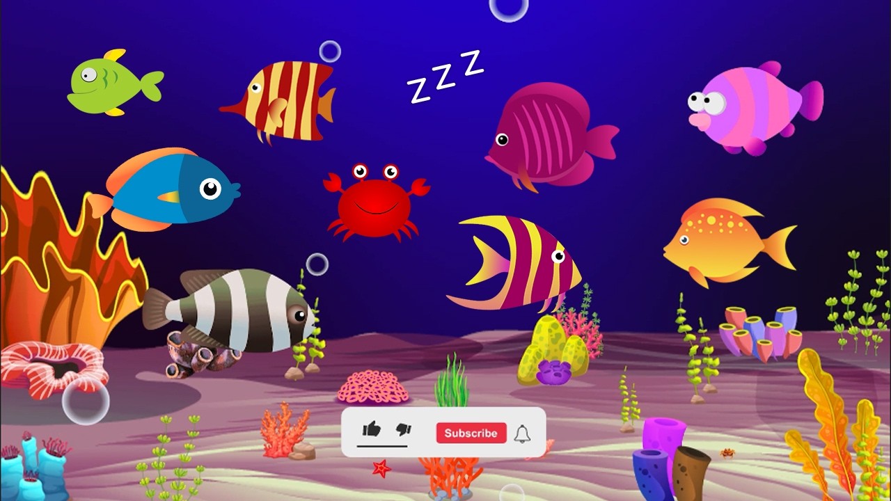 Fall Asleep in 3 minutes, Calming Blue Ocean 💦 Baby Music Visuals 🎶 #483