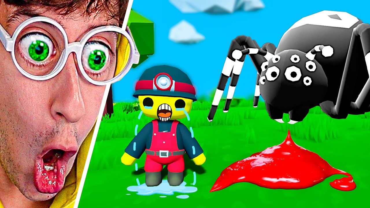 ARAÑA MUTANTE me ATACA 😈😱!! (necesito ayuda 😭) - Wobbly Life #48