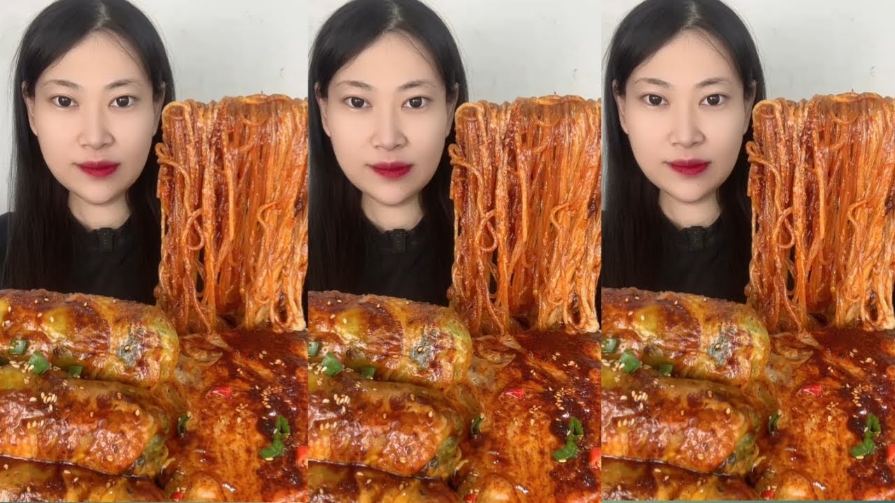 I Found the BIGGEST Spicy Noodles! 🍜 Giant Rolls & Red Sauce Feast#SpicyNoodles#FireNoodleChallenge