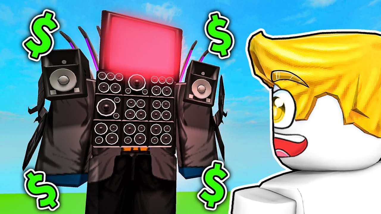 馬桶人塔防！我花了一堆Ｒ幣！我召喚出最強泰坦電視人！💥🤑【Roblox 機械方塊】