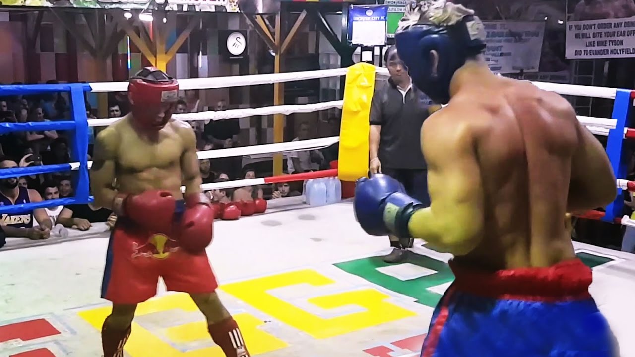 Reggae Bar Fight Between Small Kickboxer And MASSIVE Bodybuilder