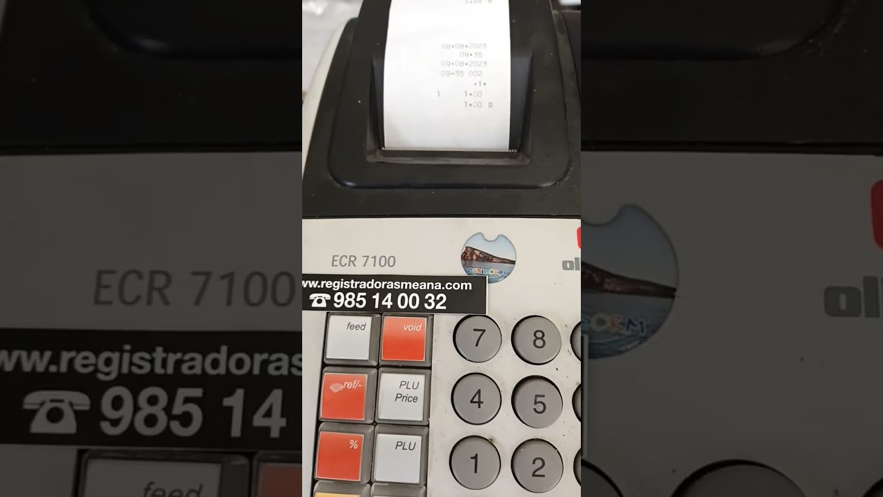 OLIVETTI ECR 7100 FUNCIONAMIENTO B&Aacute;SICO