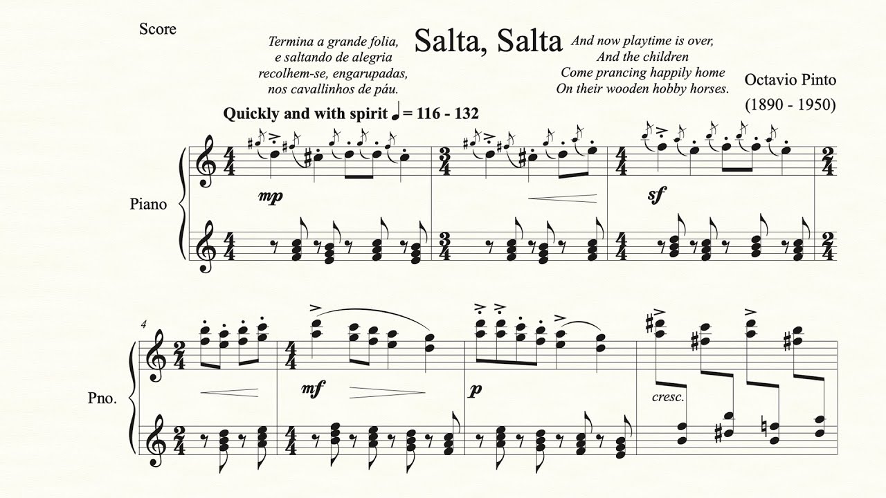 Salta, Salta - Octavio Pinto - Piano Repertoire 9