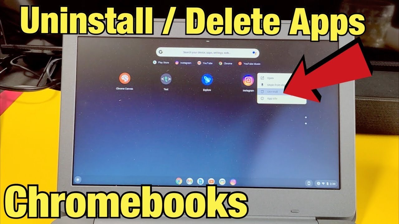 Chromebooks: How to Delete / Uninstall Apps