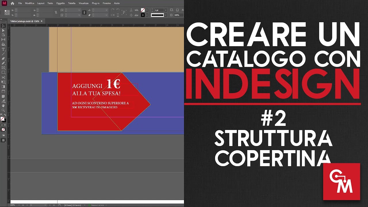 Creare un catalogo con InDesign - #2 - Struttura Copertina