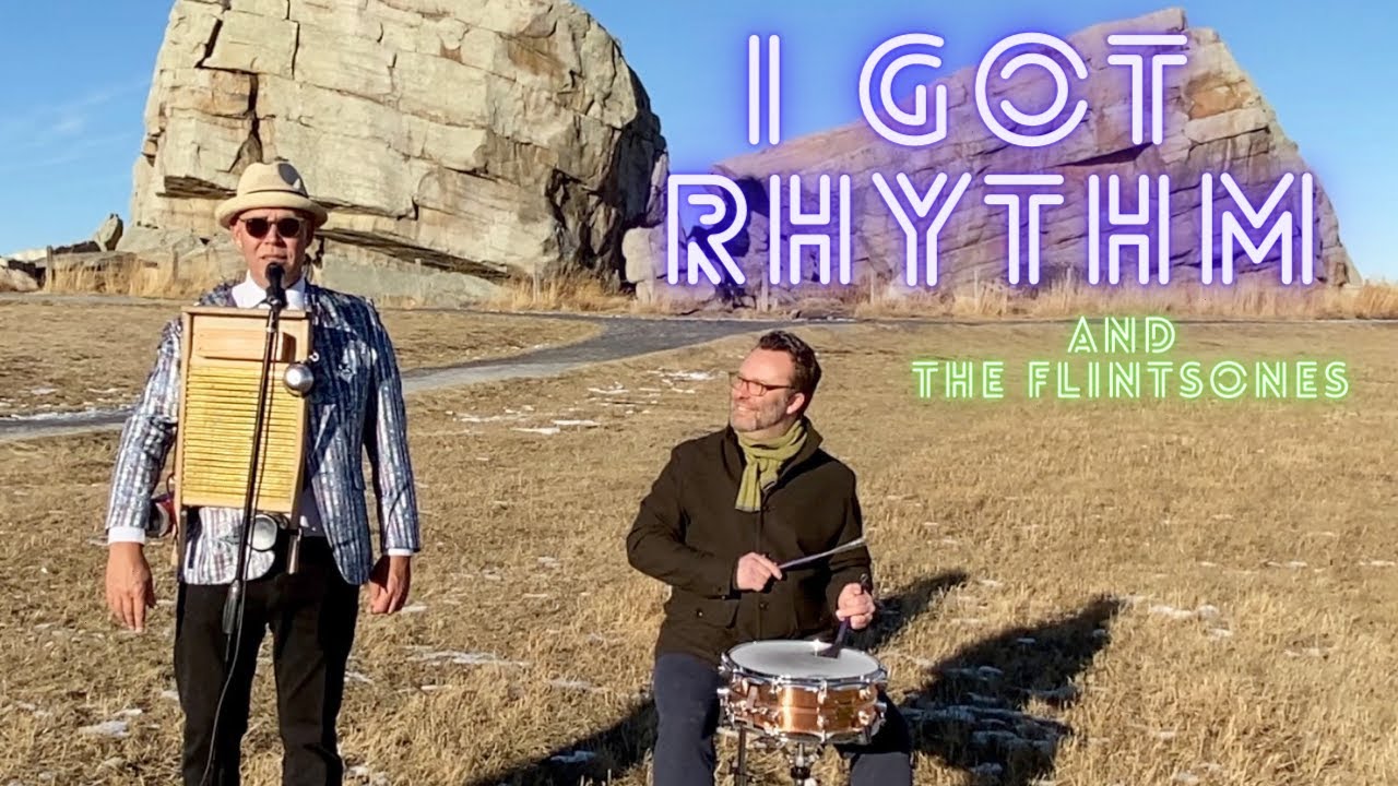 Jazz In Ridiculous Places | Male jazz vocalist sings I Got Rhythm and Flintstones