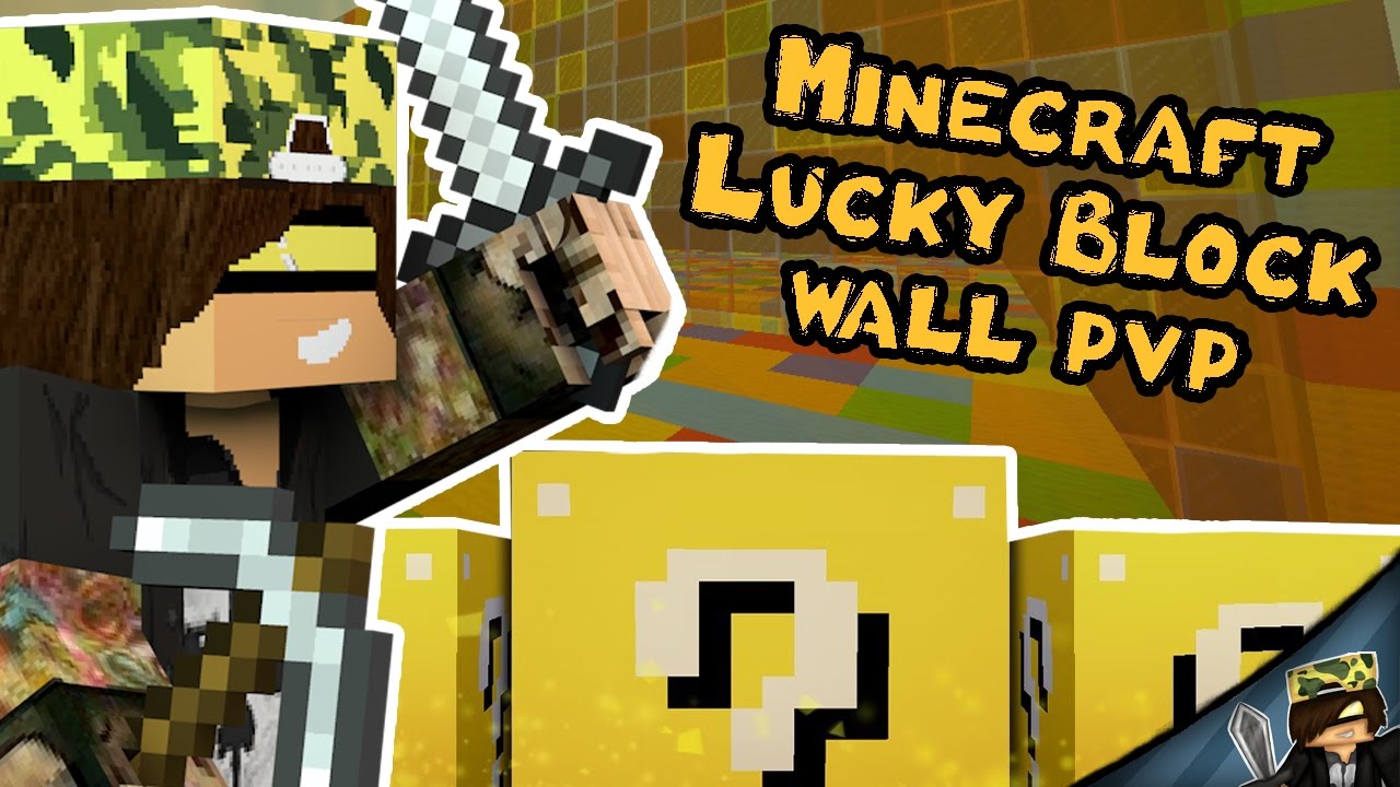 SZ&Eacute;T P&Uuml;F&Ouml;LLEK! - Minecraft Lucky Block Wall PvP!