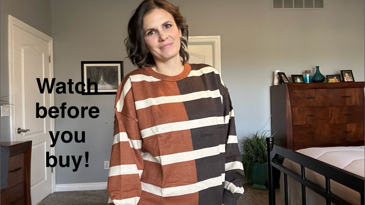 Zeagoo stripes color block sweater review