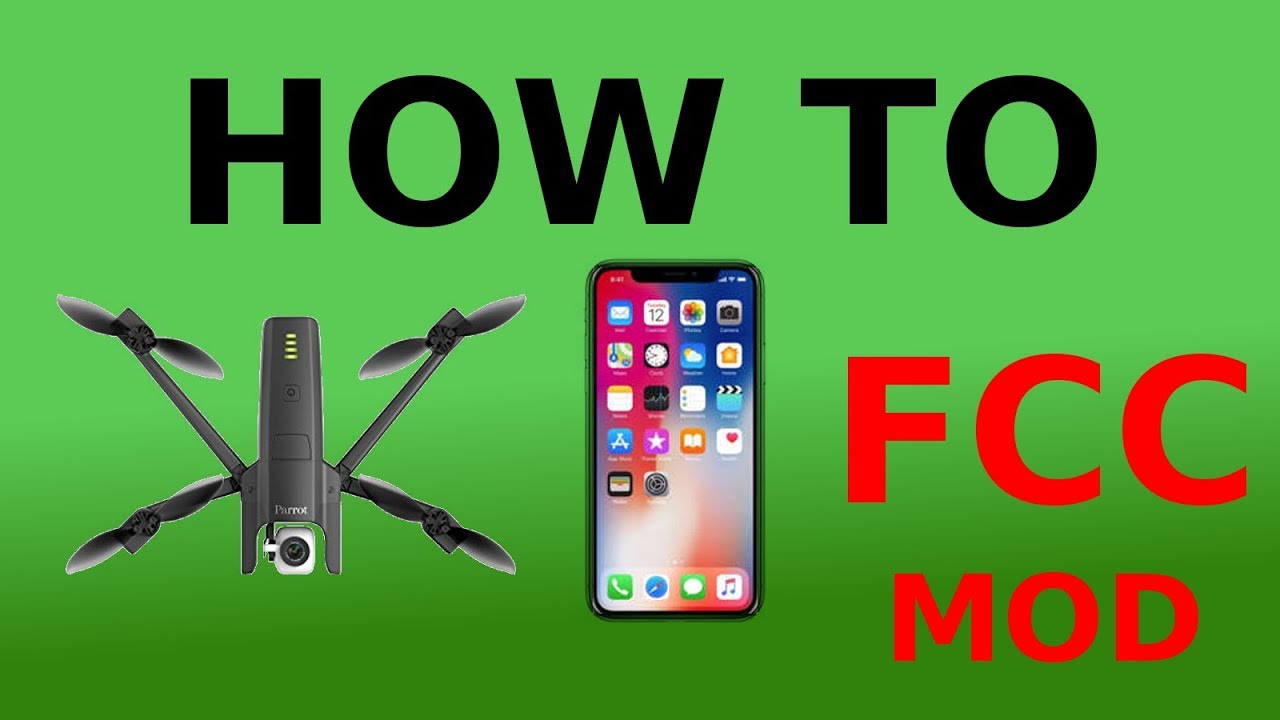 How to set the Parrot Anafi in FCC with and iPhone