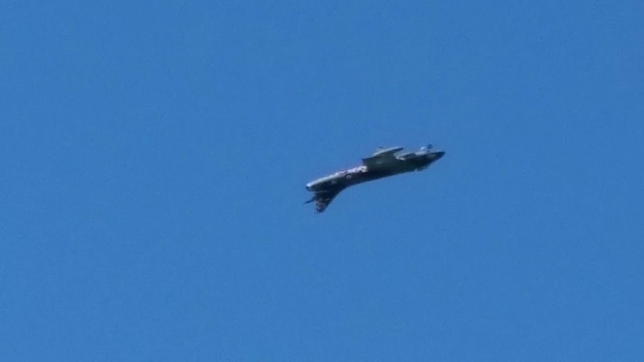 Monty's Hawker Hunter with emergency gear up landing