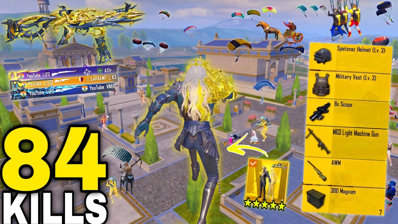 84 Kills! 😍 NEW BEST SNIPER GAME PLAY TODAY in NEW MODE w/ p90+AMR 🔥 PUBG MOBILE-BGMI