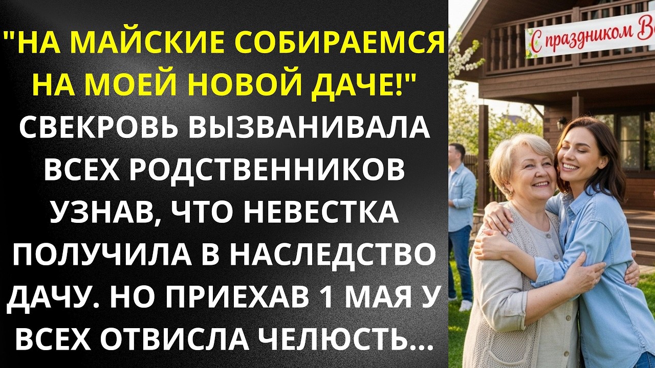 НА МАЙСКИЕ СОБИРАЕМСЯ НА МОЕЙ НОВОЙ ДАЧЕ!  СВЕКРОВЬ ПРИГЛАШАЛА УЗНАВ, ЧТО НЕВЕСТКА ПОЛУЧИЛА ДАЧУ