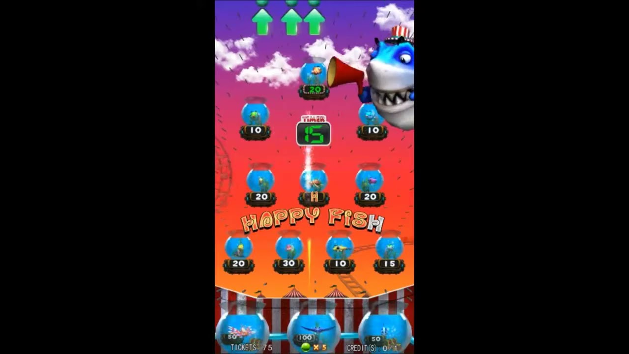 how to win more ticket from redemption game machine-fish bowl which is with jackpot