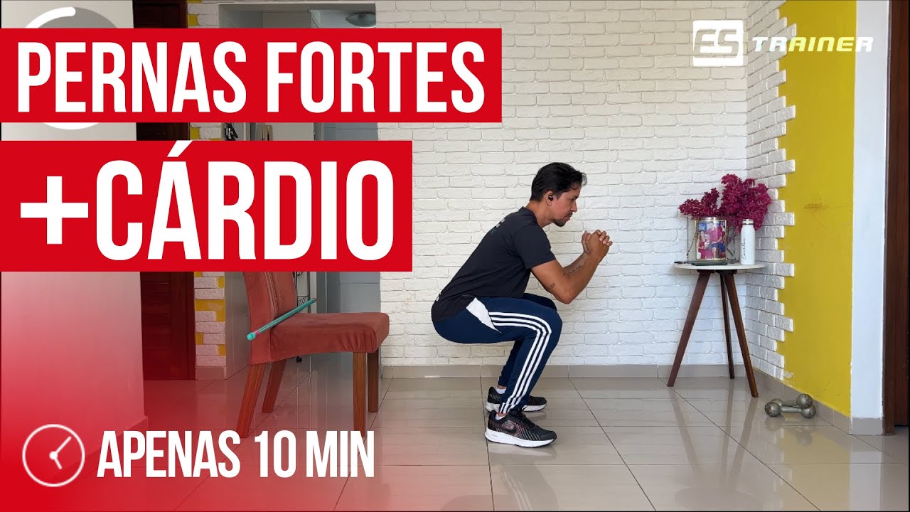 CARDIO + PERNAS FORTES 💪 | TREINO RÁPIDO PARA EMAGRECER E TONIFICAR EM CASA!