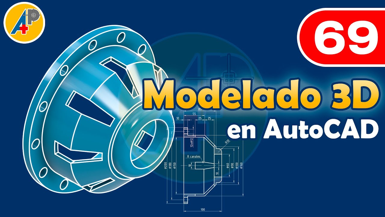 Modelado 3D en AutoCAD - Ejercicio 69
