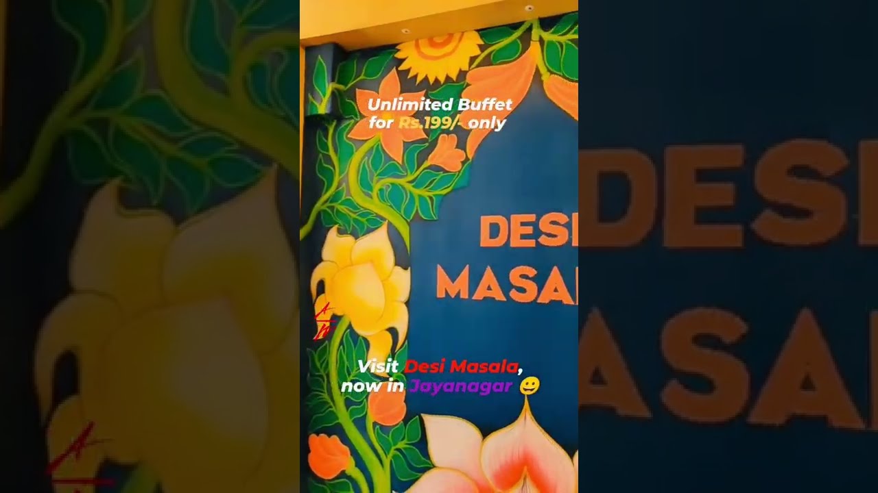 Desi Masala Jayanagar Bangalore - The True Taste of India #shorts #food #foodblog | athiff manna