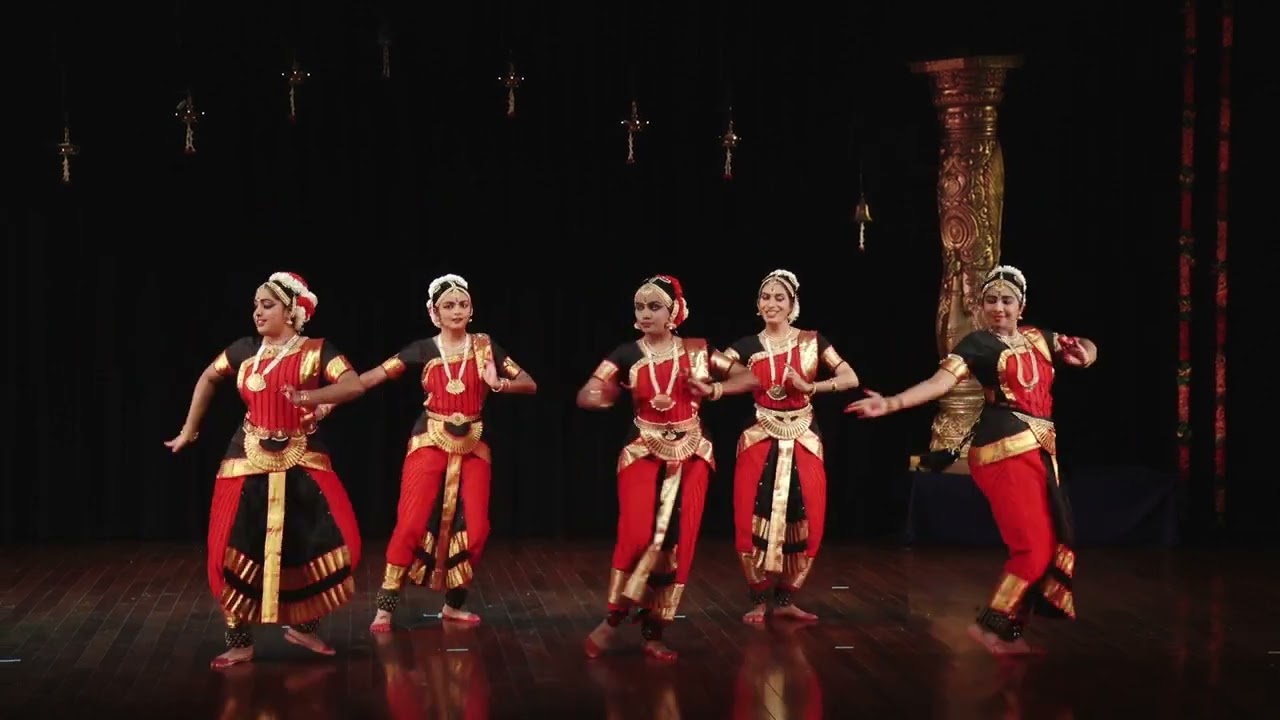 Nritya tarangini dance academy Bharathanatyam students performing Mallari ,invocatory item