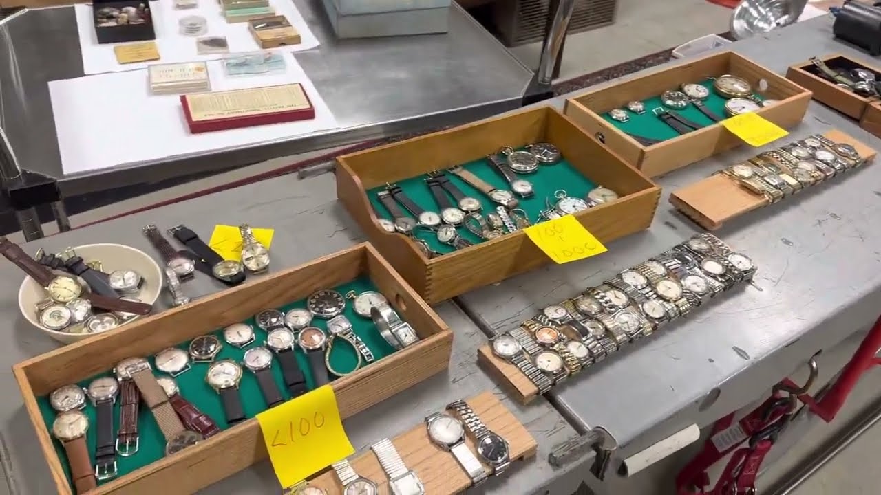 Radium watches and parts radioactivity survey.