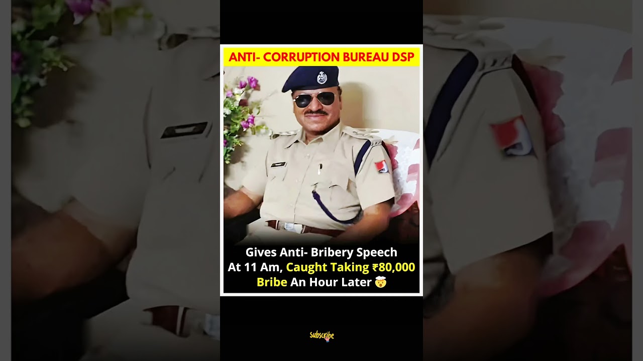 Anti-Corruption DSP Caught Taking ₹80,000 Bribe After Giving Speech | Shocking Police Corruption