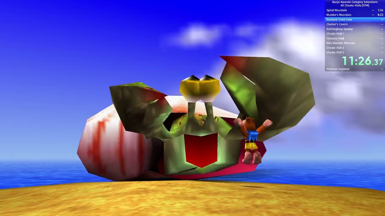 Banjo-Recomp: All Cheato Visits Speedrun in 1:02:22